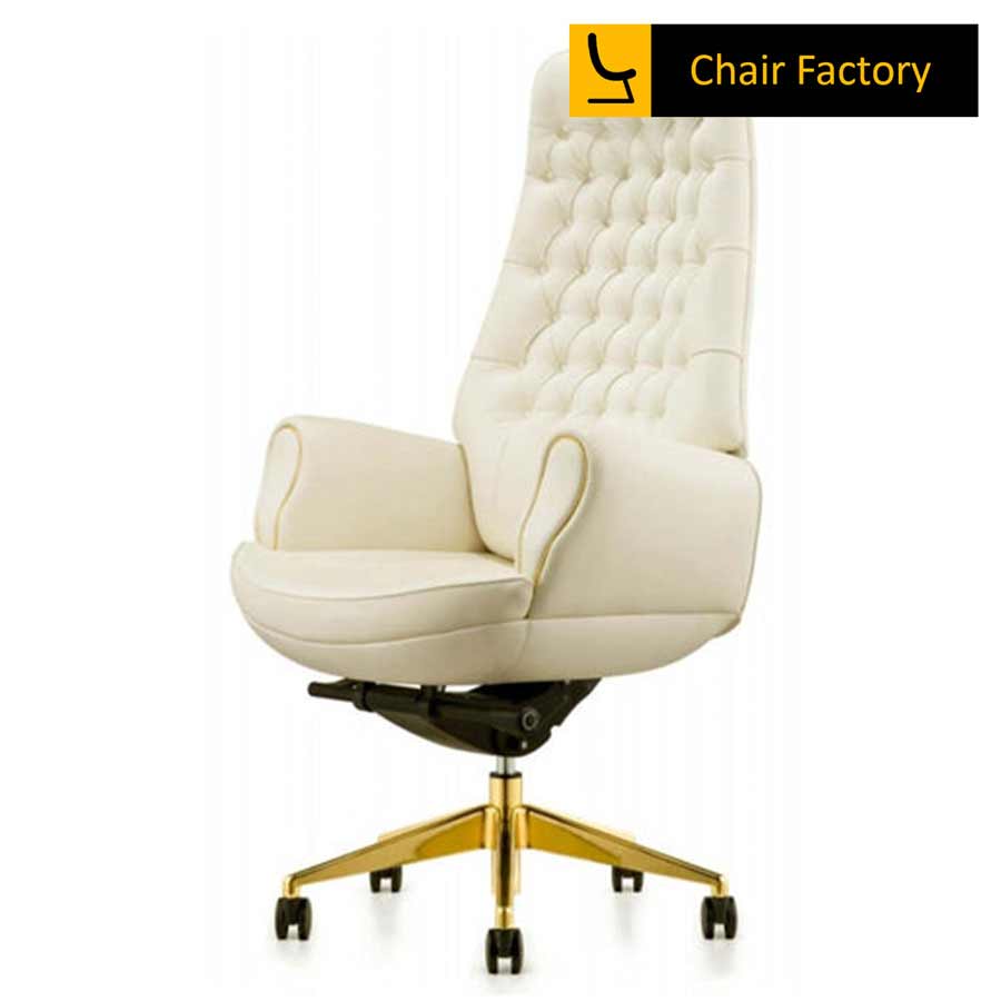 MONARCHY High Back 100% Modern Genuine Leather Office Chairs